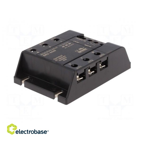 Relay: solid state | 40A | Uswitch: 48÷480VAC | 3-phase | Series: SR3 image 2