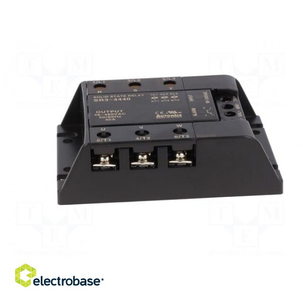 Relay: solid state | 40A | Uswitch: 48÷480VAC | 3-phase | Series: SR3 image 3