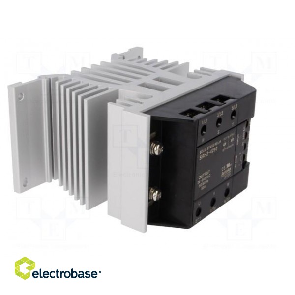 Relay: solid state | Ucntrl: 90÷240VAC | 50A | 24÷240VAC | 3-phase | DIN фото 8