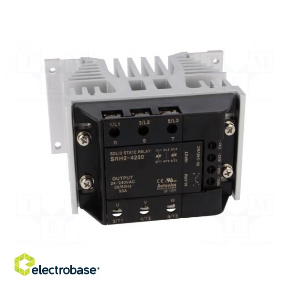 Relay: solid state | Ucntrl: 90÷240VAC | 50A | 24÷240VAC | 3-phase | DIN фото 9