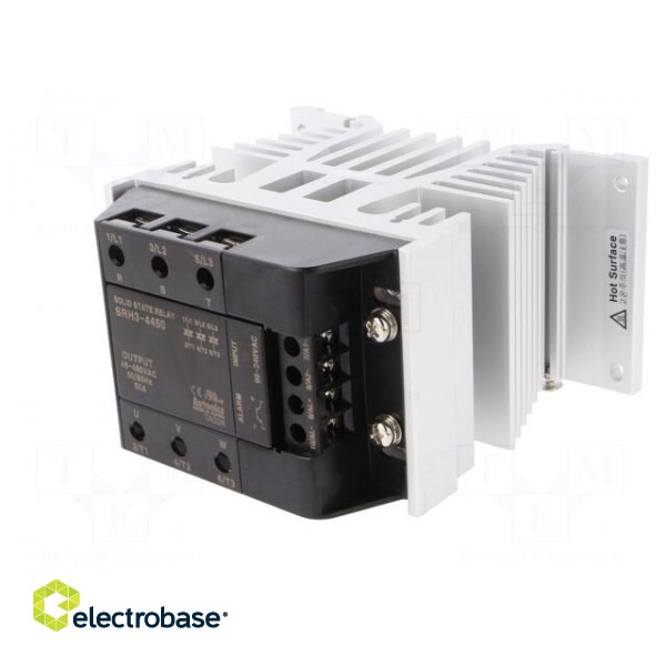 Relay: solid state | 50A | Uswitch: 48÷480VAC | 3-phase | on panel image 2