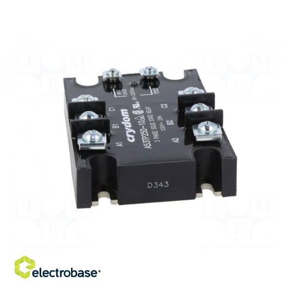 Relay: solid state | Ucntrl: 90÷280VAC | 25A | 48÷530VAC | 3-phase image 9
