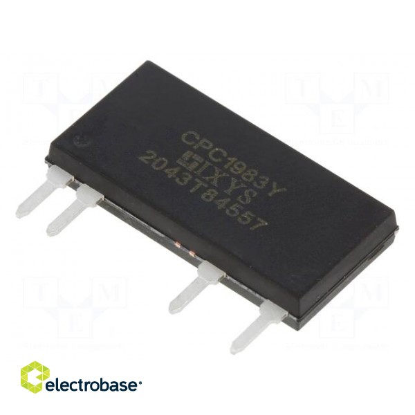 Relay: solid state | 500mA | max.600VDC | THT | SIP4 | -40÷85°C | 6Ω