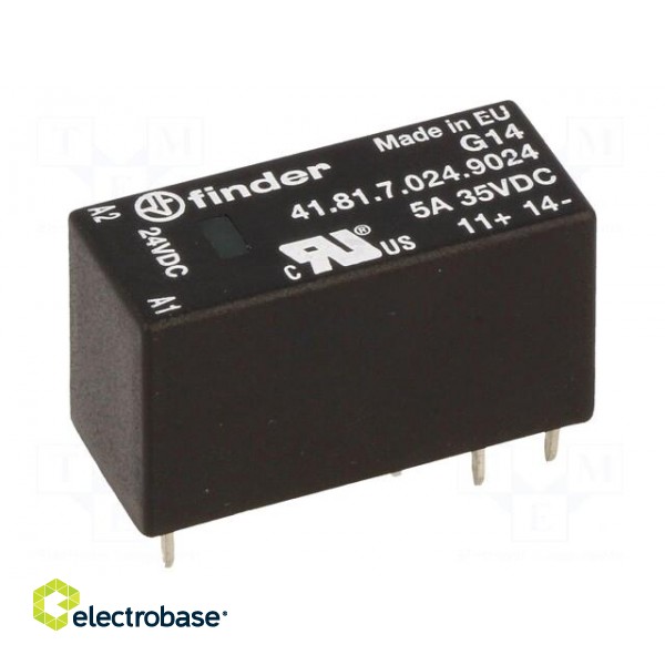 Relay: solid state | Ucntrl: 14÷32VDC | 5A | 1.5÷35VDC | -20÷60°C image 1