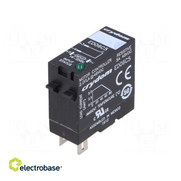 Relay: solid state | Ucntrl: 18÷32VDC | 5A | 1÷48VDC | socket | -30÷80°C image 1