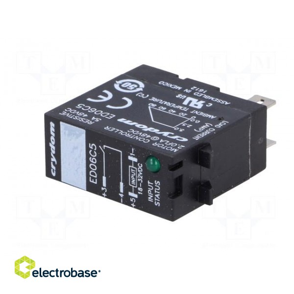 Relay: solid state | Ucntrl: 18÷32VDC | 5A | 1÷48VDC | socket | -30÷80°C image 2