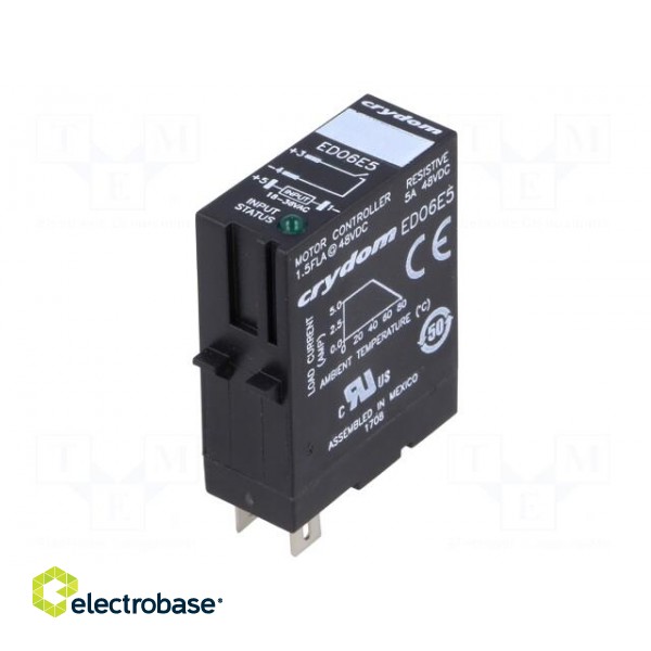 Relay: solid state | Ucntrl: 18÷36VDC | 5A | 1÷48VDC | socket | -30÷80°C image 1
