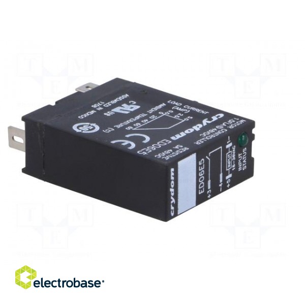 Relay: solid state | Ucntrl: 18÷36VDC | 5A | 1÷48VDC | socket | -30÷80°C фото 8
