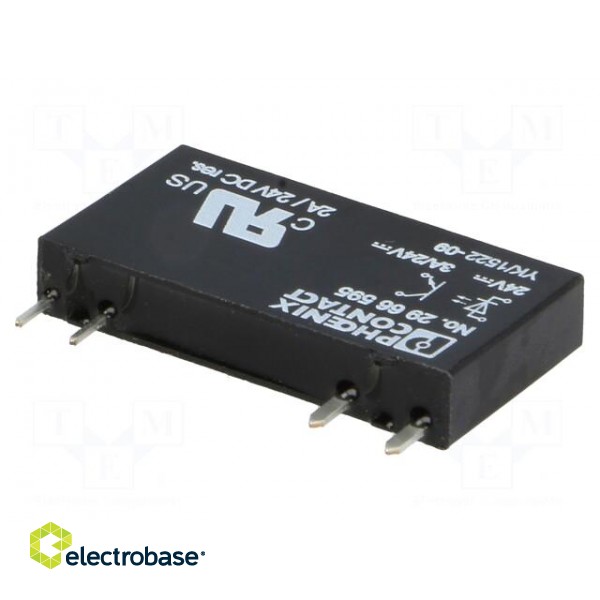 Relay: solid state | Ucntrl: 19.2÷28.8VDC | 3A | 3÷33VDC | socket image 1
