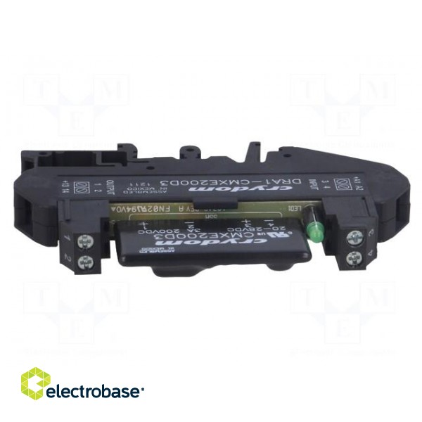Relay: solid state | Ucntrl: 20÷28VDC | 3A | 1÷200VDC | DIN | -30÷80°C фото 9