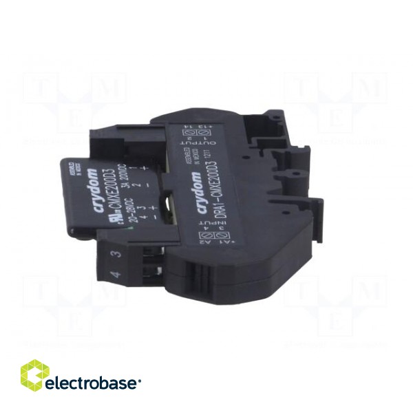 Relay: solid state | Ucntrl: 20÷28VDC | 3A | 1÷200VDC | DIN | -30÷80°C image 3