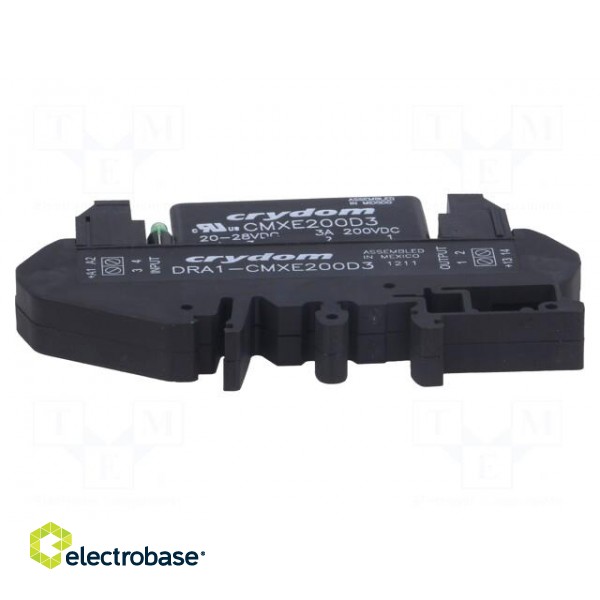 Relay: solid state | Ucntrl: 20÷28VDC | 3A | 1÷200VDC | DIN | -30÷80°C image 5