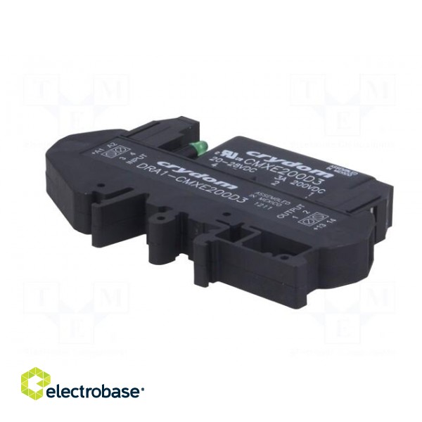 Relay: solid state | Ucntrl: 20÷28VDC | 3A | 1÷200VDC | DIN | -30÷80°C image 6