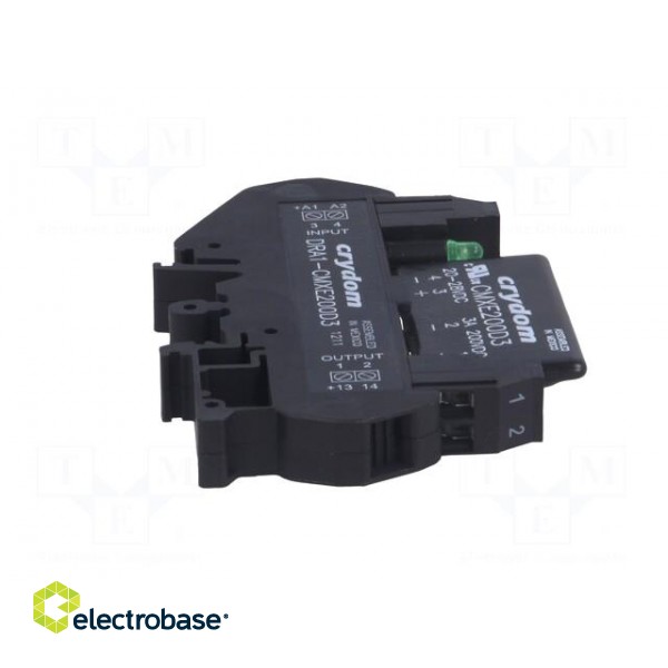 Relay: solid state | Ucntrl: 20÷28VDC | 3A | 1÷200VDC | DIN | -30÷80°C paveikslėlis 7