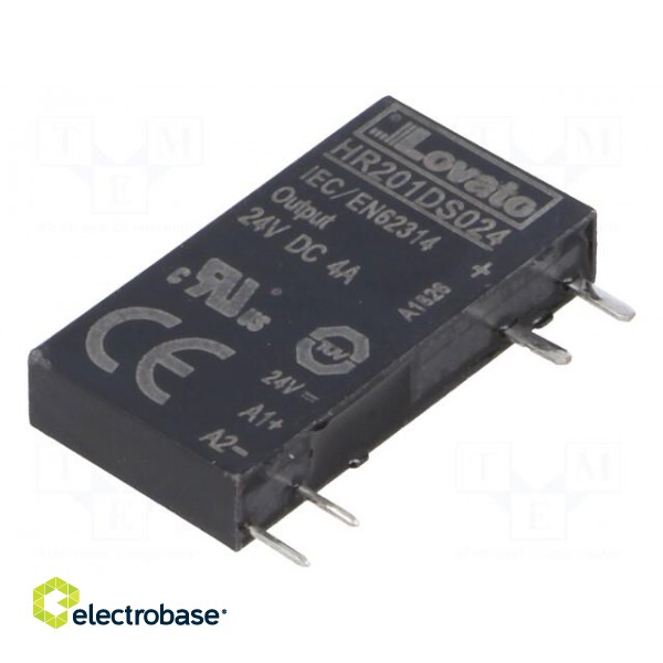 Relay: solid state | Ucntrl: 24VDC | 4A | 3÷28VDC | socket | Series: HR20