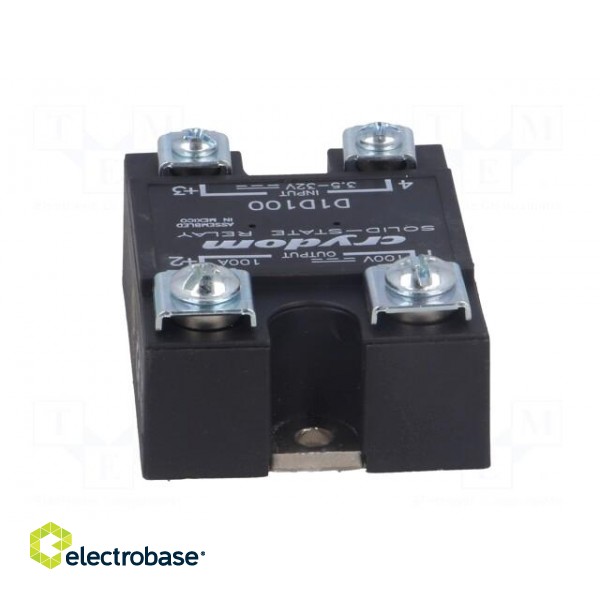 Relay: solid state | Ucntrl: 3.5÷32VDC | 100A | 1÷100VDC | Series: 1-DC фото 5