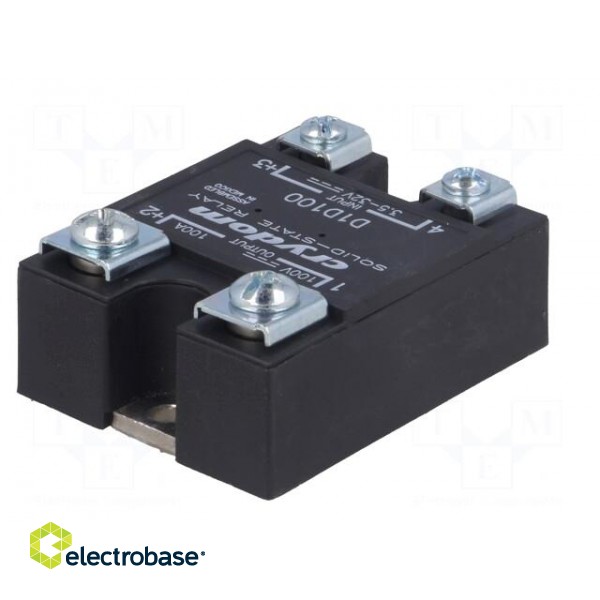 Relay: solid state | Ucntrl: 3.5÷32VDC | 100A | 1÷100VDC | Series: 1-DC фото 6