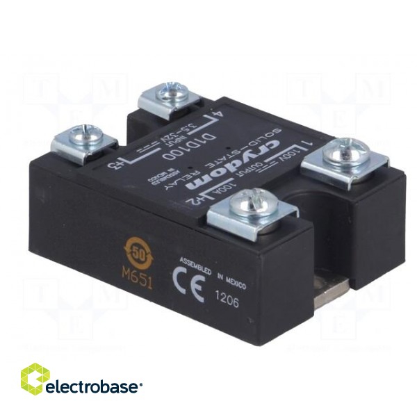 Relay: solid state | Ucntrl: 3.5÷32VDC | 100A | 1÷100VDC | Series: 1-DC фото 4