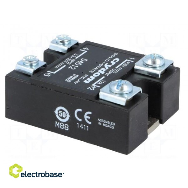 Relay: solid state | Ucntrl: 3.5÷32VDC | 12A | 1÷400VDC | Series: 1-DC фото 4
