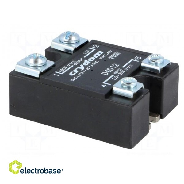 Relay: solid state | Ucntrl: 3.5÷32VDC | 12A | 1÷400VDC | Series: 1-DC фото 8