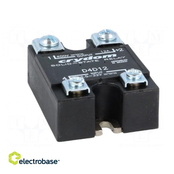 Relay: solid state | Ucntrl: 3.5÷32VDC | 12A | 1÷400VDC | Series: 1-DC фото 9