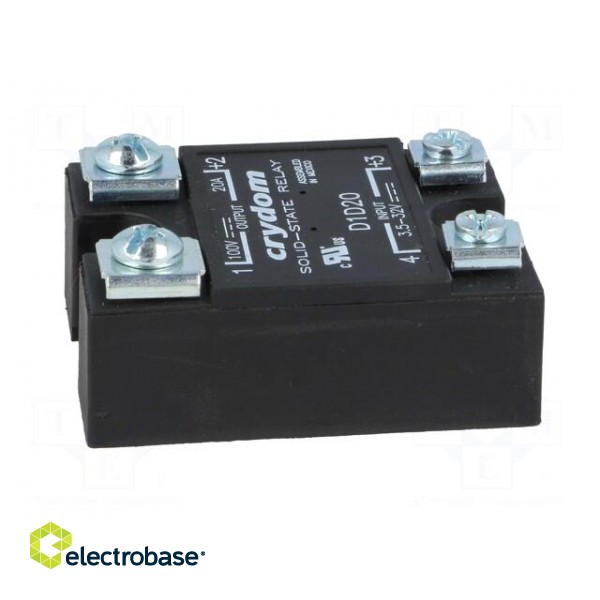 Relay: solid state | Ucntrl: 3.5÷32VDC | 20A | 1÷100VDC | Series: 1-DCL image 7