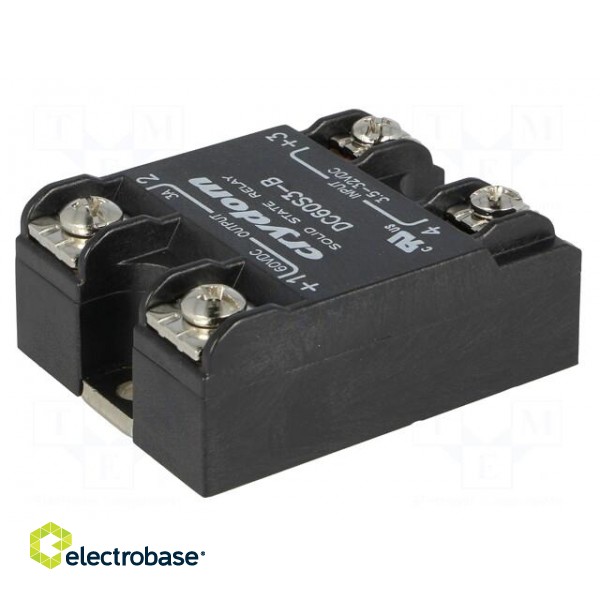 Relay: solid state | Ucntrl: 3.5÷32VDC | 3A | 3÷48VDC | Series: DC60 image 6