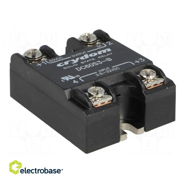 Relay: solid state | Ucntrl: 3.5÷32VDC | 3A | 3÷48VDC | Series: DC60 image 8