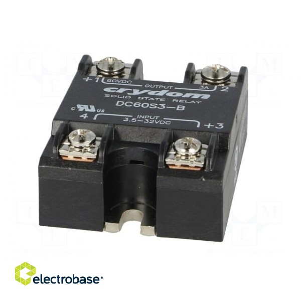 Relay: solid state | Ucntrl: 3.5÷32VDC | 3A | 3÷48VDC | Series: DC60 image 9