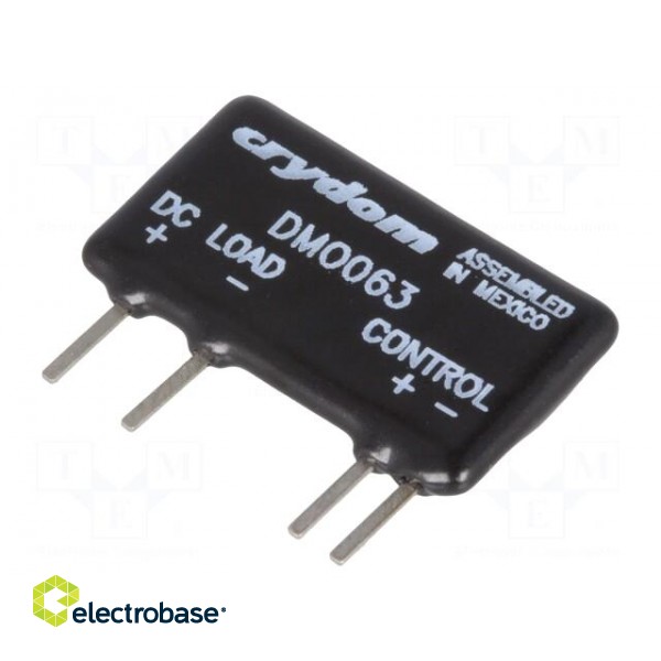 Relay: solid state | Ucntrl: 3÷10VDC | 3A | 0÷60VDC | THT | SIP | -30÷80°C
