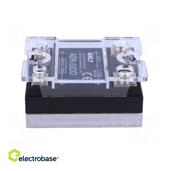 Relay: solid state | Ucntrl: 3÷32VDC | 50A | 5÷120VDC | Series: ASR фото 3