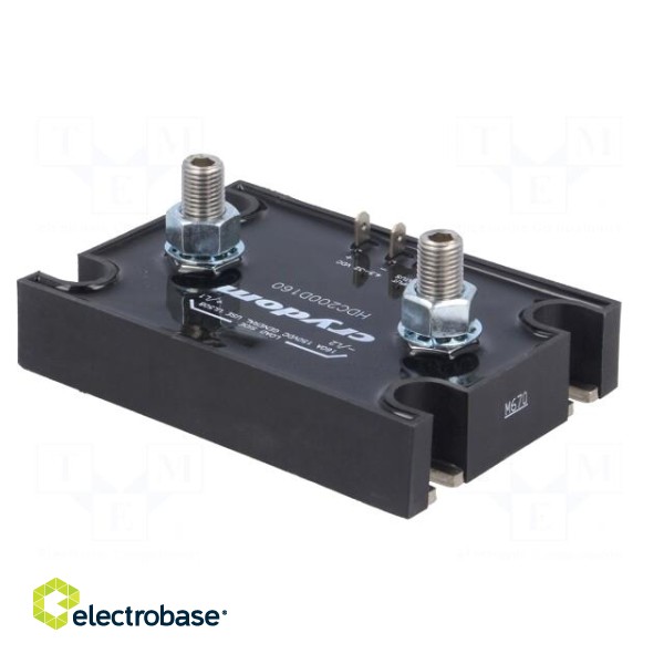 Relay: solid state | Ucntrl: 4.5÷32VDC | 160A | 7÷150VDC | Series: HDC image 8