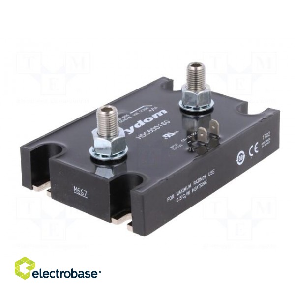 Relay: solid state | Ucntrl: 4.5÷32VDC | 160A | 7÷48VDC | Series: HDC image 2