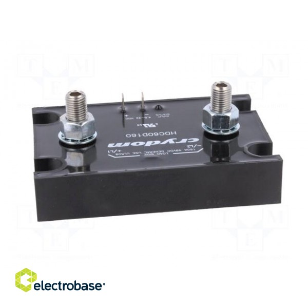 Relay: solid state | Ucntrl: 4.5÷32VDC | 160A | 7÷48VDC | screw type фото 7