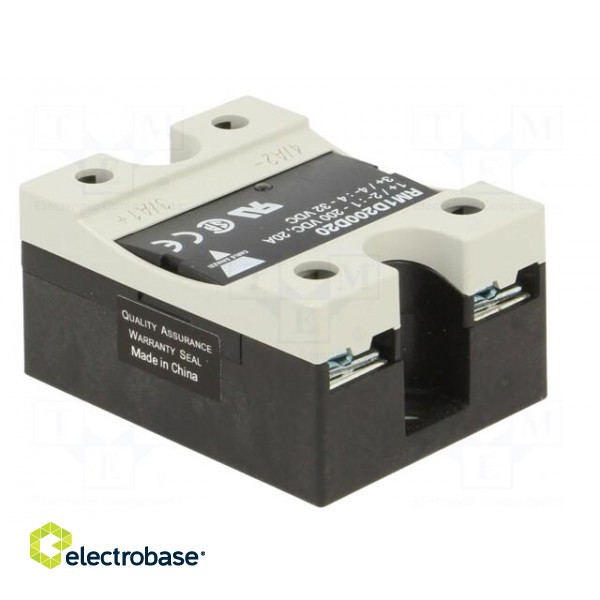 Relay: solid state | Ucntrl: 4.5÷32VDC | 20A | 1÷200VDC | Series: RM1D image 4