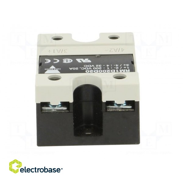 Relay: solid state | Ucntrl: 4.5÷32VDC | 20A | 1÷200VDC | Series: RM1D image 5