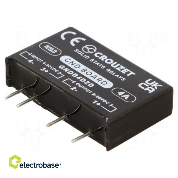 Relay: solid state | Ucntrl: 4÷30VDC | Variant: current source | 4A