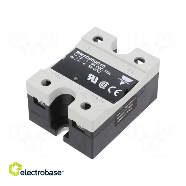 Relay: solid state | Ucntrl: 4÷32VDC | 10A | 1÷60VDC | Variant: 1-phase фото 1