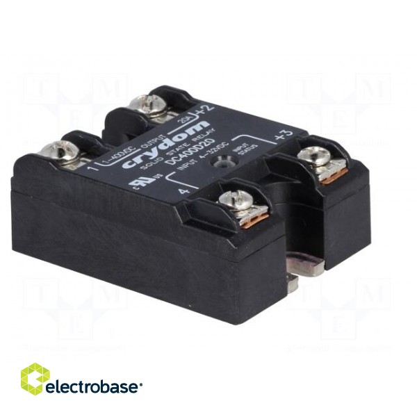 Relay: solid state | Ucntrl: 4÷32VDC | 20A | 1÷400VDC | Series: DC400 фото 8