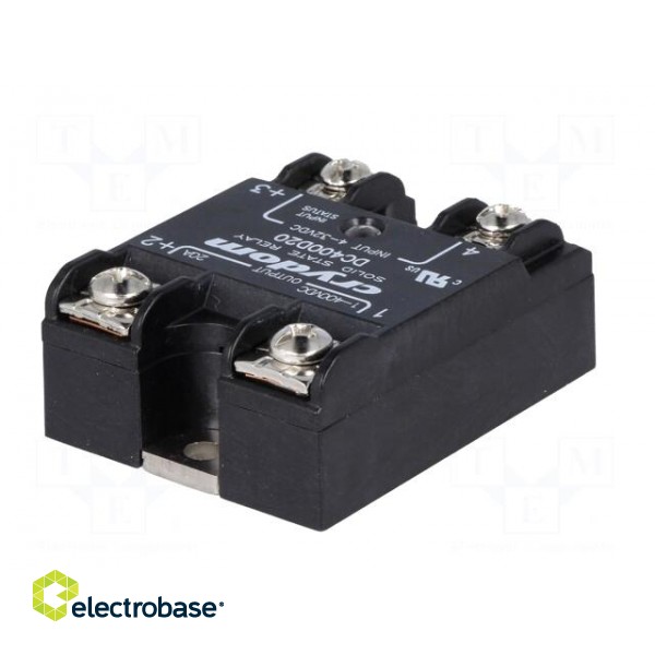 Relay: solid state | Ucntrl: 4÷32VDC | 20A | 1÷400VDC | Series: DC400 фото 6
