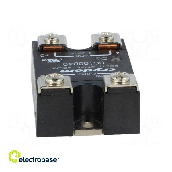 Relay: solid state | Ucntrl: 4÷32VDC | 40A | 1÷100VDC | Series: DC100 image 5