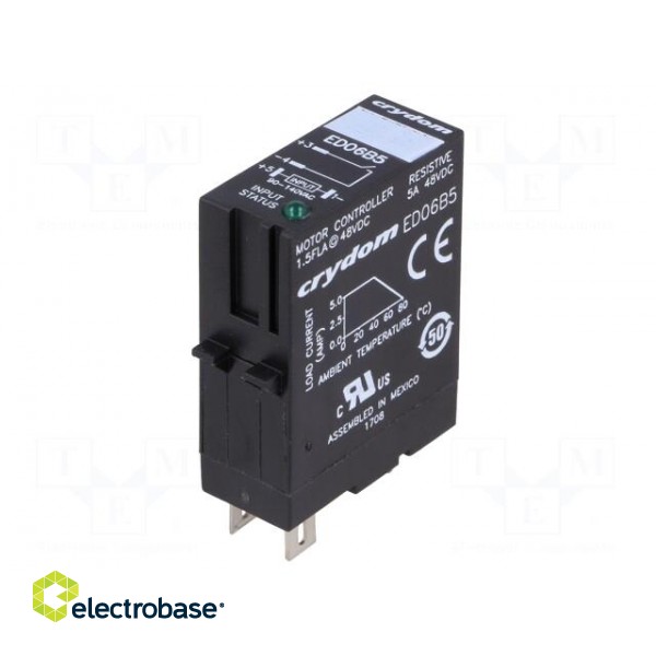 Relay: solid state | Ucntrl: 48÷72VDC | 5A | 1÷48VDC | socket | -30÷80°C image 1