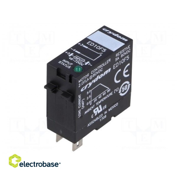 Relay: solid state | Ucntrl: 48÷72VDC | 5A | 1÷80VDC | socket | -30÷80°C image 1