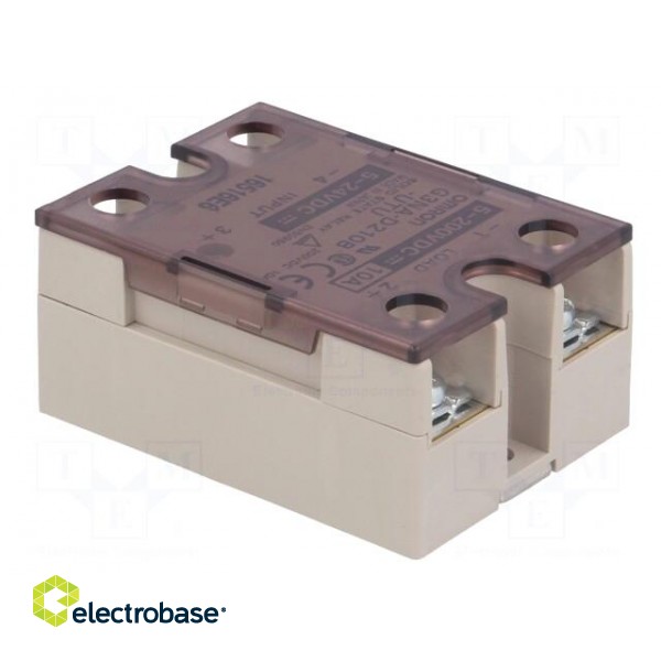 Relay: solid state | Ucntrl: 5÷24VDC | 10A | 5÷200VDC | Series: G3NA фото 4