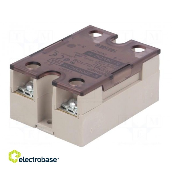 Relay: solid state | Ucntrl: 5÷24VDC | 10A | 5÷200VDC | Series: G3NA фото 6