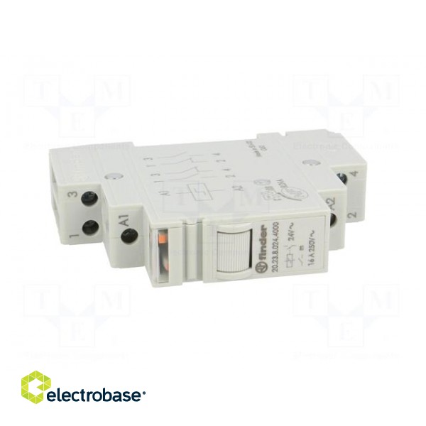 Relay: installation | bistable | NC + NO | 24VAC | Mounting: DIN | 16A фото 9