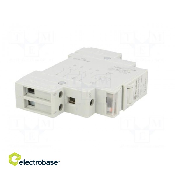 Relay: installation | bistable | NC + NO | Ucoil: 110VDC | 16A | IP20 фото 8