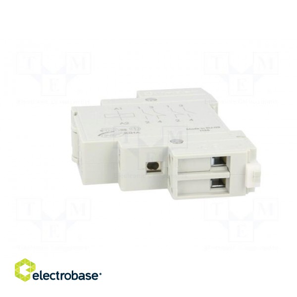 Relay: installation | bistable | NC + NO | Ucoil: 12VDC | Mounting: DIN фото 3