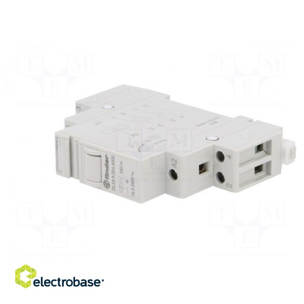 Relay: installation | bistable | NC + NO | Ucoil: 24VDC | Mounting: DIN фото 2