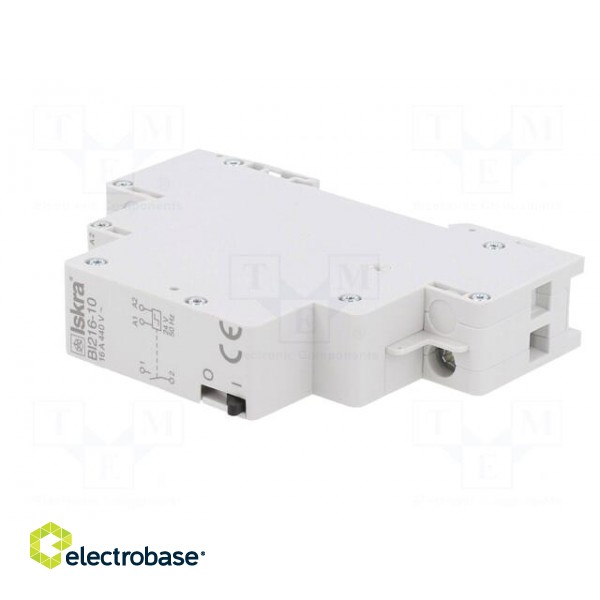 Relay: installation | bistable,impulse | NO | Ucoil: 24VAC | 16A | IP20 фото 2